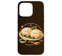 Carcasa para iPhone 15 Pro MAX Lindo Bola De Masa Gyoza Kawaii Asiático Amante De La Comida