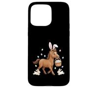 Carcasa para iPhone 15 Pro MAX Lindo Conejo de Pascua con Huevos diseño de Caballo caprichoso