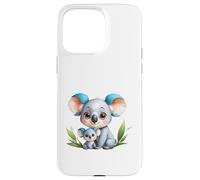 Carcasa para iPhone 15 Pro MAX Lindo Koala mamá y bebé Animal ilustración