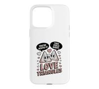 Carcasa para iPhone 15 Pro MAX Lindos triángulos de Amor matemáticas Eres Agudo Y
