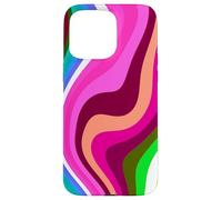Carcasa para iPhone 15 Pro MAX Liquid Swirl Retro 60s 70s Aesthetic Indie Hippie Funky