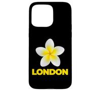 Carcasa para iPhone 15 Pro MAX London Tropical Yellow Frangipani Flower Minimalist City