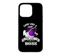 Carcasa para iPhone 15 Pro MAX Look Like A Lady Fish Like A Boss Funny Fishing Outdoors