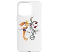 Carcasa para iPhone 15 Pro MAX Looney Tunes Bugs and Lola Kiss Valentine's Day