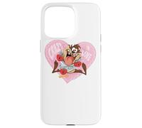 Carcasa para iPhone 15 Pro MAX Looney Tunes Taz Crazy In Love Valentine's Day