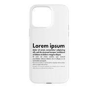Carcasa para iPhone 15 Pro MAX Lorem Ipsum | Frases en latín, Diseño Gráfico, Edición de Textos