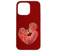 Carcasa para iPhone 15 Pro MAX Los Amantes se besan y Sus cuerpos Forman un corazón de Amor