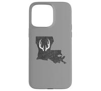 Carcasa para iPhone 15 Pro MAX Louisiana LA Deer Hunting Shed Antlers Design