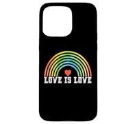 Carcasa para iPhone 15 Pro MAX Love is Love Rainbow Vintage Pride LGBTQ