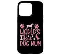 Carcasa para iPhone 15 Pro MAX Love My Pet Pup Saying Cute Bones Funny World, la Mejor mamá de Perros