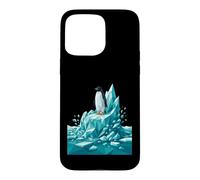 Carcasa para iPhone 15 Pro MAX Low Poly Penguin Iceberg Geometric Arctic Graphic