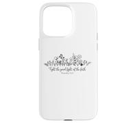 Carcasa para iPhone 15 Pro MAX Lucha contra la Buena Batalla Los Hombres y Mujeres Cristianos aman a Dios y Jesús