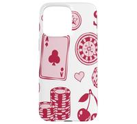 Carcasa para iPhone 15 Pro MAX Lucky Girl Energy Gambling Playing Cards Cherries and Dice