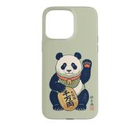 Carcasa para iPhone 15 Pro MAX Lucky Maneki Neko Panda Ukiyo-e Arte Japonés Estética