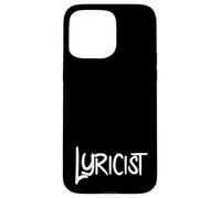Carcasa para iPhone 15 Pro MAX Lyricist Hip Hop Rap Music Poetry Poem Writer Lyricism MC