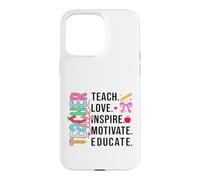 Carcasa para iPhone 15 Pro MAX Maestro Inspira Educar Apreciación