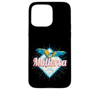 Carcasa para iPhone 15 Pro MAX Mallorca Islas Baleares Retro Parrot Vintage Souvenir