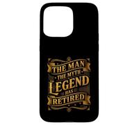 Carcasa para iPhone 15 Pro MAX Man The Myth Legend ha Jubilado Veterano de jubilación