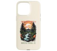 Carcasa para iPhone 15 Pro MAX Manitou Springs, Colorado, EE. UU., diseño panorámico Retro de montañas