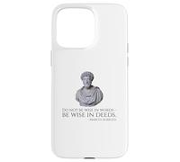 Carcasa para iPhone 15 Pro MAX Marco Aurelio - Cita de filosofía estoica sobre ser Sabio