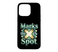 Carcasa para iPhone 15 Pro MAX Marks The Spot Map Brújula Navegación Diseño de Aventura