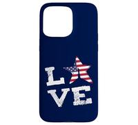 Carcasa para iPhone 15 Pro MAX Me Encanta la Bandera de la Libertad de EE. UU., Que Dice Que es una au Pair Orgullosa Patriota