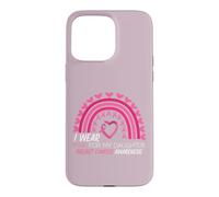 Carcasa para iPhone 15 Pro MAX Me Pongo Rosa para la concienciación sobre el cáncer de Mama de mi Hija