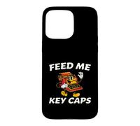 Carcasa para iPhone 15 Pro MAX Mechanical Keyboard Feed Me Key Caps Retro Typist