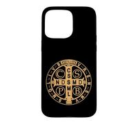 Carcasa para iPhone 15 Pro MAX Medalla de San Benito Pax Paz y Protección