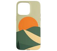 Carcasa para iPhone 15 Pro MAX Medio Siglo Montaña Puesta del Sol Paisaje