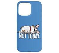 Carcasa para iPhone 15 Pro MAX Mens Womens Kids Not Today Nap Cardigan Blue Merle Corgi Dog