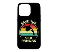 Carcasa para iPhone 15 Pro MAX Mens Womens Killer Whale Save The Sea Pandas Orca Lover