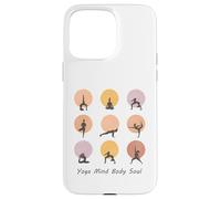 Carcasa para iPhone 15 Pro MAX Mente Cuerpo Alma Amante Yoga