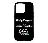 Carcasa para iPhone 15 Pro MAX Mi Camper Mis Reglas Caravana Camping Naturaleza