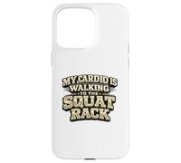 Carcasa para iPhone 15 Pro MAX Mi Cardio está Caminando hacia el Estante de Sentadillas