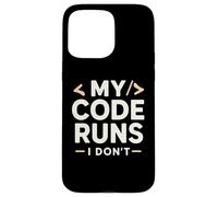 Carcasa para iPhone 15 Pro MAX Mi código se Ejecuta yo no | Coding Joke Funny Software Engineer