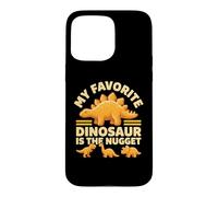 Carcasa para iPhone 15 Pro MAX Mi Dinosaurio Favorito es el Nugget - Funny Food Dino Nuggets