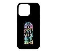 Carcasa para iPhone 15 Pro MAX Mi Gente Favorita me Llama tía Anna Nombre tía