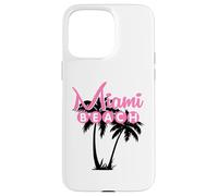 Carcasa para iPhone 15 Pro MAX Miami Beach Florida Palmera Retro Tropical