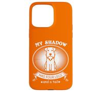 Carcasa para iPhone 15 Pro MAX Miniature Schnauzer My Dog is My Shadow Funny Pet Dog Lover