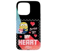 Carcasa para iPhone 15 Pro MAX Minions Sending You My Heart
