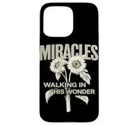 Carcasa para iPhone 15 Pro MAX Miracles Walking In His Wonder Christian Cita Adoración