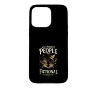 Carcasa para iPhone 15 Pro MAX Mis Personajes Favoritos Son Ficcion Amante de Libros