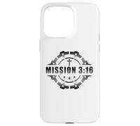 Carcasa para iPhone 15 Pro MAX Mission 3:16 - Christian Faith Church Ministry Soldier