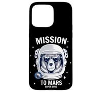 Carcasa para iPhone 15 Pro MAX Mission To Mars Cool Space Astronaut Bear Cartoon Graphic