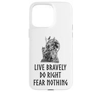 Carcasa para iPhone 15 Pro MAX Mitología nórdica - Dios nórdico Odin - No temer Nada - Medieval