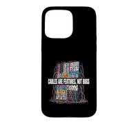 Carcasa para iPhone 15 Pro MAX Modular Synthesizer Cables Are Features Not Bugs Design