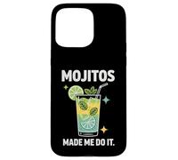 Carcasa para iPhone 15 Pro MAX Mojitos Made Me Do It Cóctel Lima Mentas
