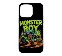 Carcasa para iPhone 15 Pro MAX Monster Truck Boy Family Crew Brother Kids Cumpleaños a Juego