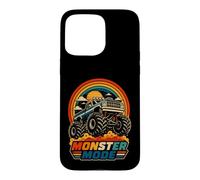 Carcasa para iPhone 15 Pro MAX Monster Truck Sunset Retro Off Road Fan Hombres Niños Niños